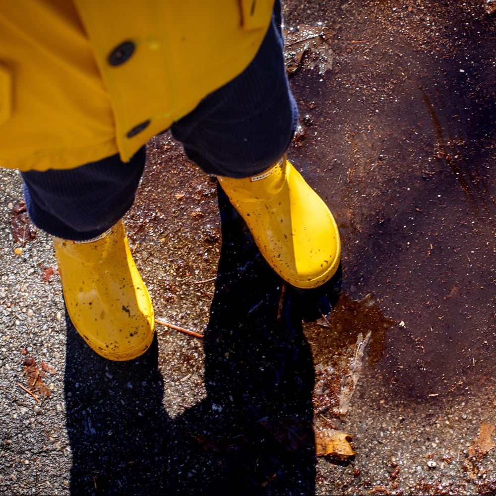 Yellow Hunter Rain Boots